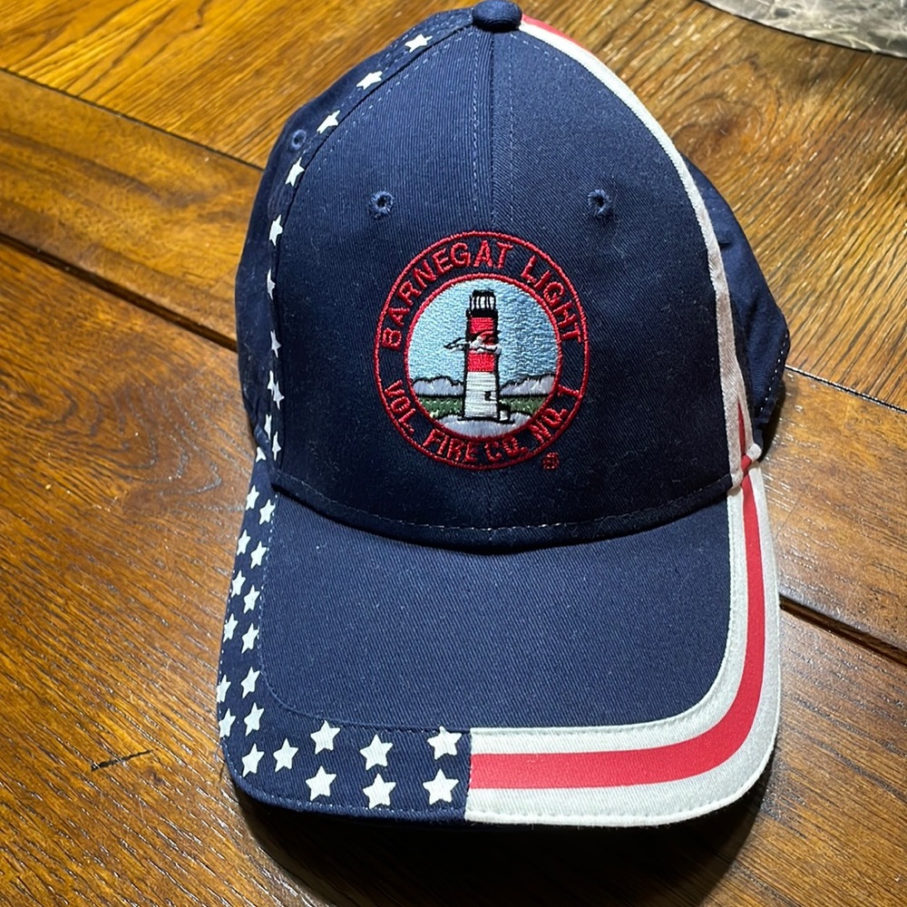 Red, White, and Blue Barnegat Light Fire Company Hat